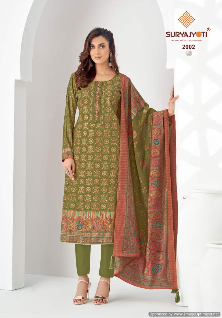 Pushpa Vol 2 By Suryajyoti Modal Embroidery Dress Material Wholesale Market In Surat
